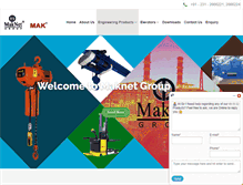 Tablet Screenshot of maknetgroup.com